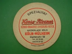 Tradera Ölunderlägg: König-Pilsener I| Breweriana