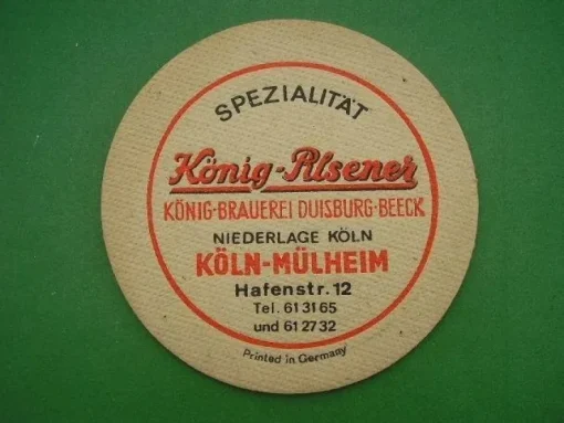 Tradera Ölunderlägg: König-Pilsener I| Breweriana