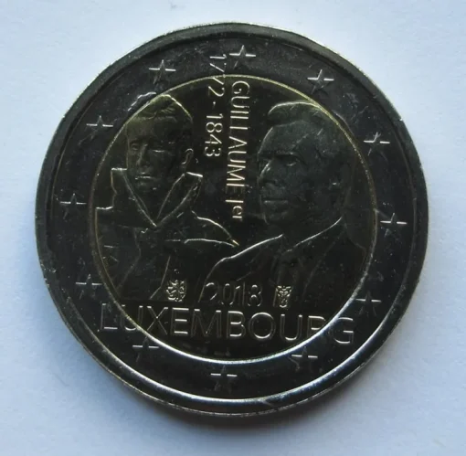 Tradera Luxemburg 2 euro 2018 Guillaume I| Euromønter Og Sedler