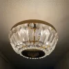 Tradera Lyxig kristalltaklampa i mässing| Lamper