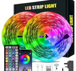 Tradera 20m Vattentät app styrt Komplett kit led slinga som styrs via Wi-Fi| Smart Home