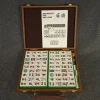 Tradera Mahjong i brun väska> Leg & Spil