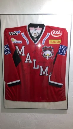 Tradera Malmö Redhawks matchtröja med autografer> Hockey & Skøjter