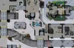 Tradera Maps of Mastery—Heavy Courier Ship & Offworld Shipping Center (NEW/OOP)| Rollespil & Karakterspil