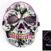 Tradera Mask dödskalle med Glowstrip Lila / Purple> Udklædningstøj