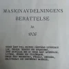 Tradera Maskinavdelningens berättelse 1906-1908, samt 1916-1921> Jernbane- & Sporvogns-memorabilia