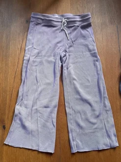 Tradera Mate the Label Organic thermal wide leg pant lila yoga mjukisar lounge M> Yoga