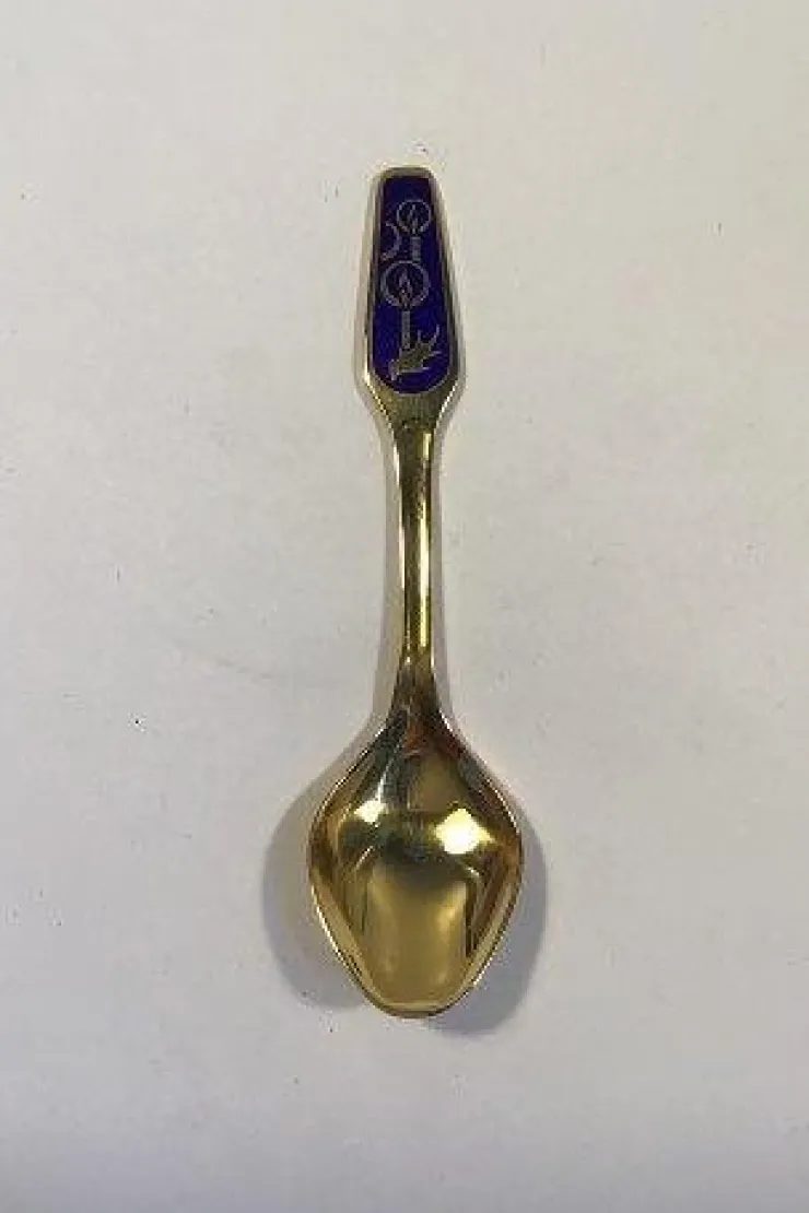 Cheap Meka Sterling Sølv forgyldt Juletheske 1979. Højtider