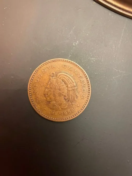Tradera Mexico 50 centavos 1956 (1955-1959)| Udenlandske Mønter
