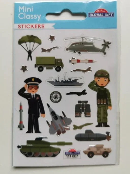 Tradera Militär militärfordon stjärnor mm - Klistermärken - Stickers - Mini Classy| Scrapbøger