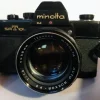 Sale MINOLTA101b,PERFEKT KONDITION.MINOLTA AUTO ROKKOR-PF1:4.f=58 mm+OBJEKTIV.TELE. Fotokameraer