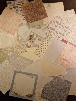 Tradera Mönstrade papper 15 x 15 scrapbooking| Scrapbøger