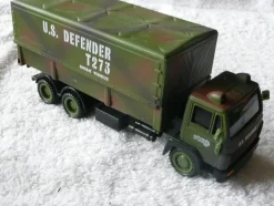Tradera Modellbil Lastbil medavtagbart kapell 1:55 Smart Toys| Militærlegetøj