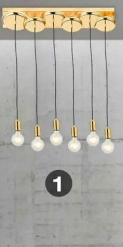 Tradera Modern Taklampa med 6 Ljuskällor| Lamper