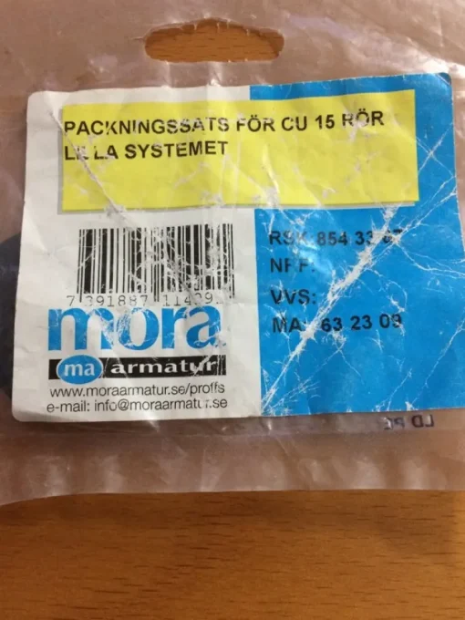 New Mora Packningssats till väggbricka cu15 Vvs