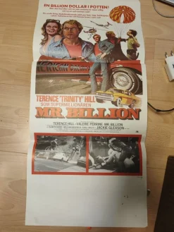 Tradera Mr billion Terence Hill film affisch från 70talet| Filmmemorabilia