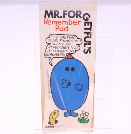 Tradera Mr. Forgetful's 'Remember Pad'-vintage 1979 Mr Men notepad-very rare-Weight 52g> Kuglepenne & Tilbehør