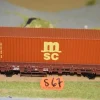 Tradera Märklin flakvagn med container se bild.| Modeljernbaner