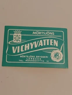 Tradera Mörtsjöns Vichyvatten - Mörtsjöns Bryggeri| Breweriana