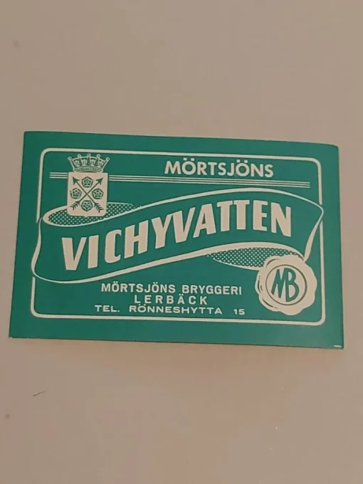 Tradera Mörtsjöns Vichyvatten - Mörtsjöns Bryggeri| Breweriana