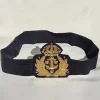 Tradera Mössmärke, officerare, marinen, flottan, skärmmössa m/1948, emblem i metalltråd.> Militære Samlerobjekter