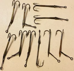 Tradera MUSTAD special dubbelkrokar! 10st i sin original ask !> Fiskeudstyr