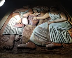 Tradera Mycket välgjord skuren trä relief, Picasso motiv.| Relieffer
