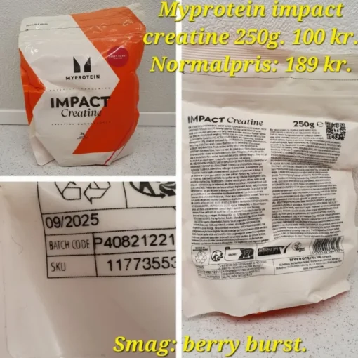 Tradera Myprotein Impact Creatine 250g - Berry Burst> Træning