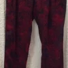 Tradera Mysbyxor lr Finbyxor Slinkiga Röd/Svarta Dam-Byxor Revärer Åhléns strl 36> Dametøj