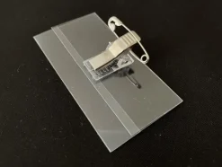 Outlet Namnbricka / Instick / Klämma och nål - 75 x 40 mm - 11 st Forretningsdrift