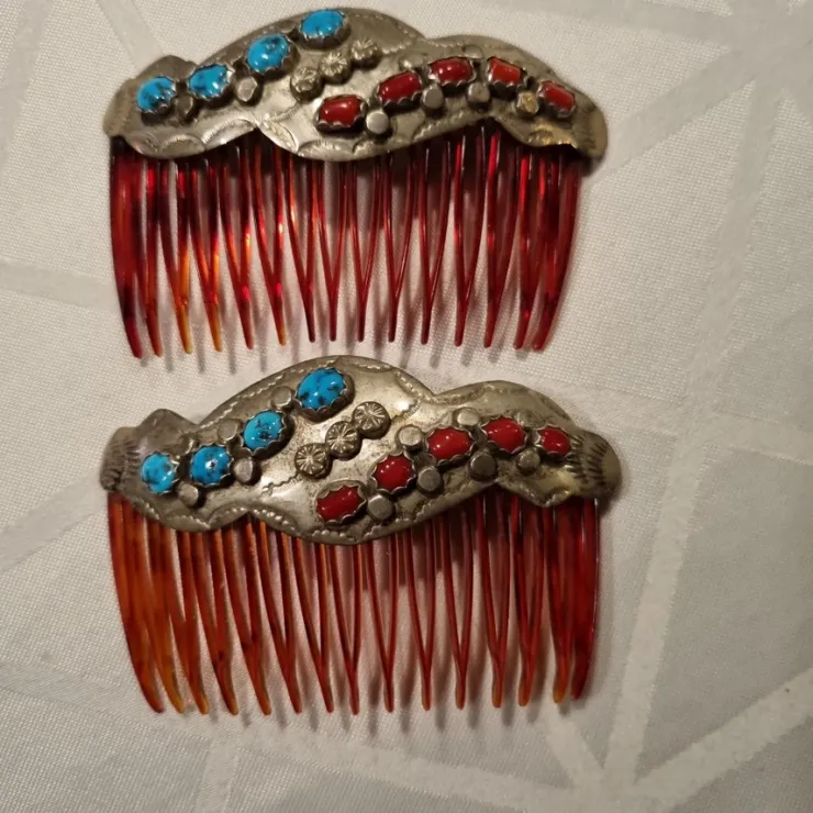Store Navajo Vintage hårspännen Hårtilbehør