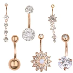 Tradera Navelpiercingar 6 st / set> Piercinger