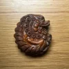 Discount Netsuke Handsnidad Drake i trä Signerad 5cm Orientalsk Kunst Og Porcelæn