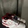 Tradera New Balance 550 Sneakers - Vit och Röd - Storlek 44 1/2> Herresko