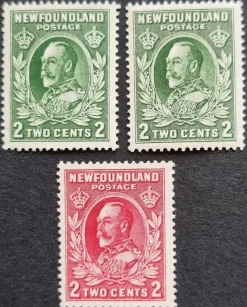 Tradera New Foundland Scott 185 MNG & 186x2 MHOG Se besk.för förkort| Nordamerika