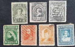 Tradera New Foundland Scott 60,78,80,81,83,253,256 Se besk.för förkort| Nordamerika