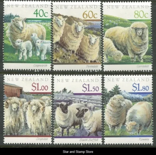 Tradera New Zealand | Mi 1150-1155 | Postfriskt | Kv 105:-| Oceanien