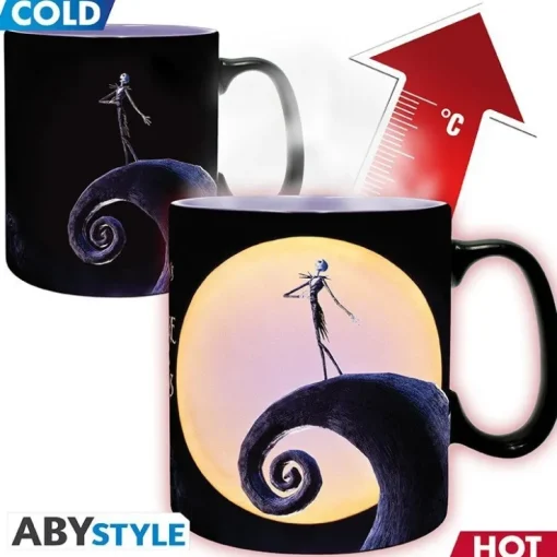 Tradera Nightmare Before Christmas mugg – Heat Change - Jack and Moon| Husholdningsartikler