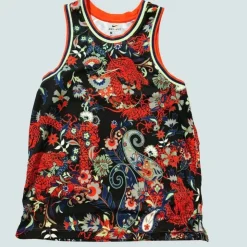 Tradera Nike Dri-Fit Paisley Floral Dragon Baskettröjaväst, herr, Large.> Basket