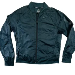 Tradera Nike Running Jacka Herr Storlek Large Löparjacka Bomber Dri-Fit Svart Ventilerad> Løb