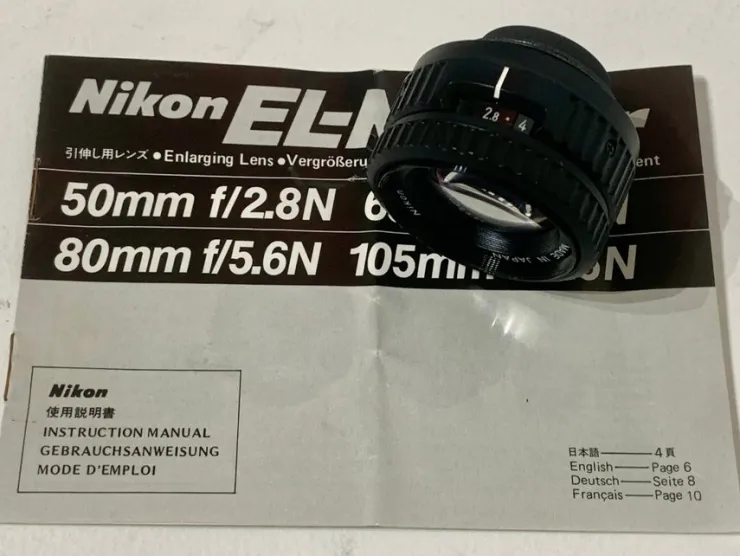 Tradera Nikon EL-Nikkor 50mm 1:2.8| Fotofremkaldelse & Mørkekammer
