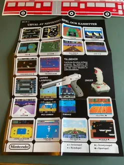 Tradera Nintendo Reklam - NES - Bergsala> Litteratur & Merchandise