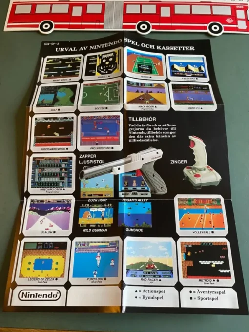 Tradera Nintendo Reklam - NES - Bergsala> Litteratur & Merchandise