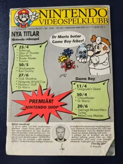 Tradera Nintendo Videospelsklubb Nr 1 1991 Tidning> Litteratur & Merchandise