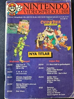 Tradera Nintendo Videospelsklubb Tidning Nr 3 1991> Litteratur & Merchandise