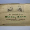 Tradera Nio färgplancher till : Här ska skrivas av Carita Hassler-Göransson - Oöppnat> Kuverter & Brevpapir