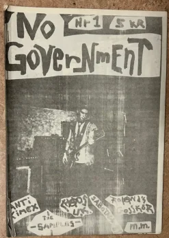 Tradera No Government nr 1 - fanzine 1982| Musiktidsskrifter & Litteratur