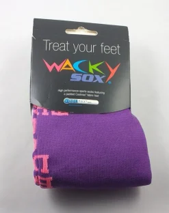 Tradera *NY 1 PAR Wacky sox Medium 35-40 Komfortabla Socka Strumpor Sportsocka - Lila> Håndbold