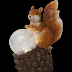 Tradera Ny Ekorre Solcellsbelysning Solcellsdekoration Solar Cell Squirrel Solcell| Havedekorationer