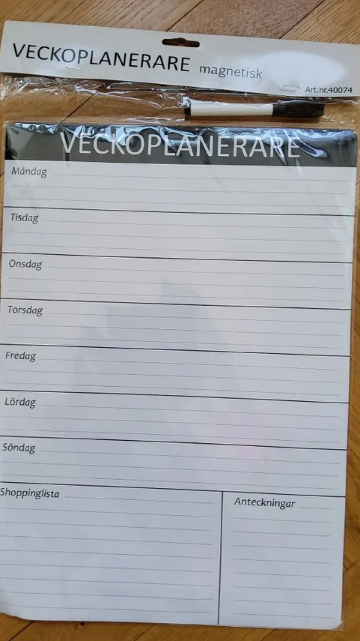 Shop Ny magnetisk veckoplanerare med penna i obruten förpackning Almanakker & Kalendere